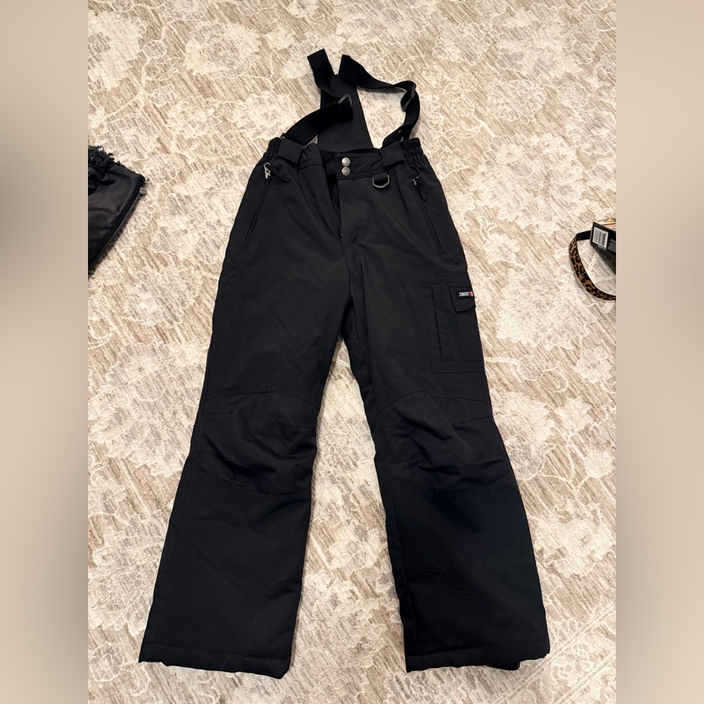 Weatherproof Charcoal Snow Pants with Straps